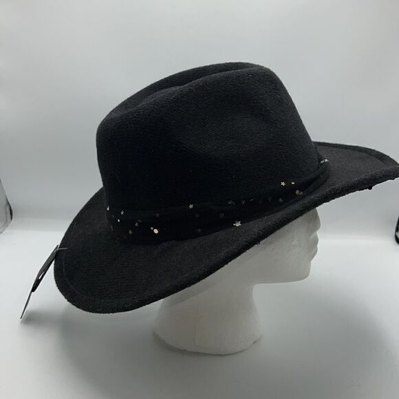 STEVE MADDEN Dark Grey Wool Blend Felted Tulle Trim Fedora Hat- OS NWT - Picture 4 of 6